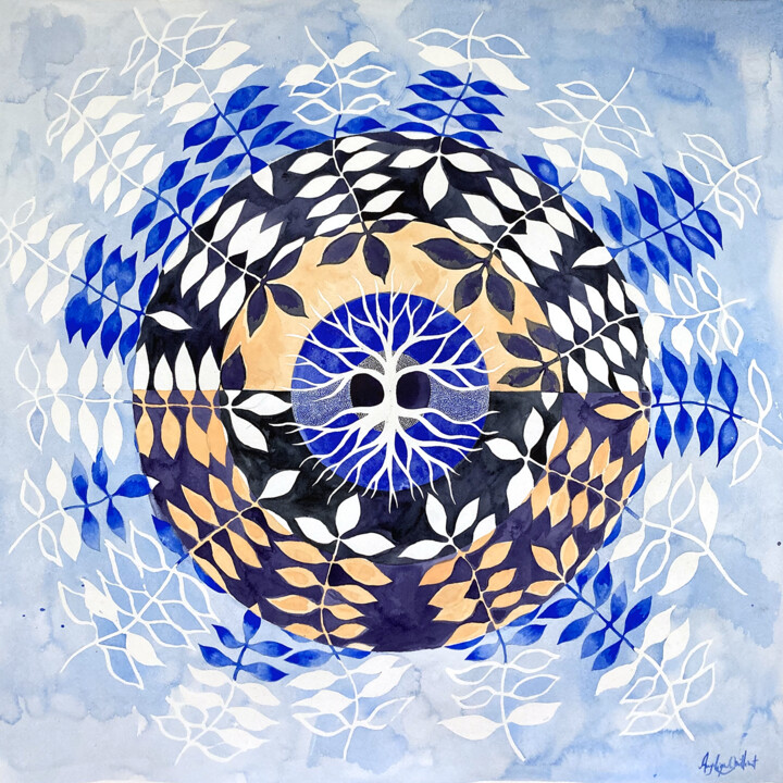 绘画,  22.1x22.1 in 