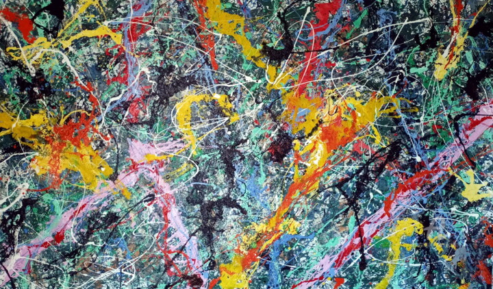 Ignoto Giallo 绘画, 49.2x82.7 in