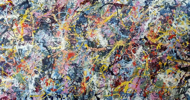 flover beach 绘画, 45.3x74.8 in