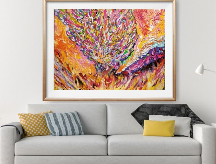 Volcano El Teide 绘画, 23.6x31.5 in