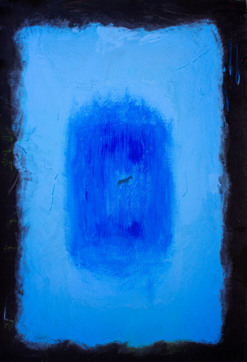 Unicórnio Preto 绘画, 59.1x39.4 in