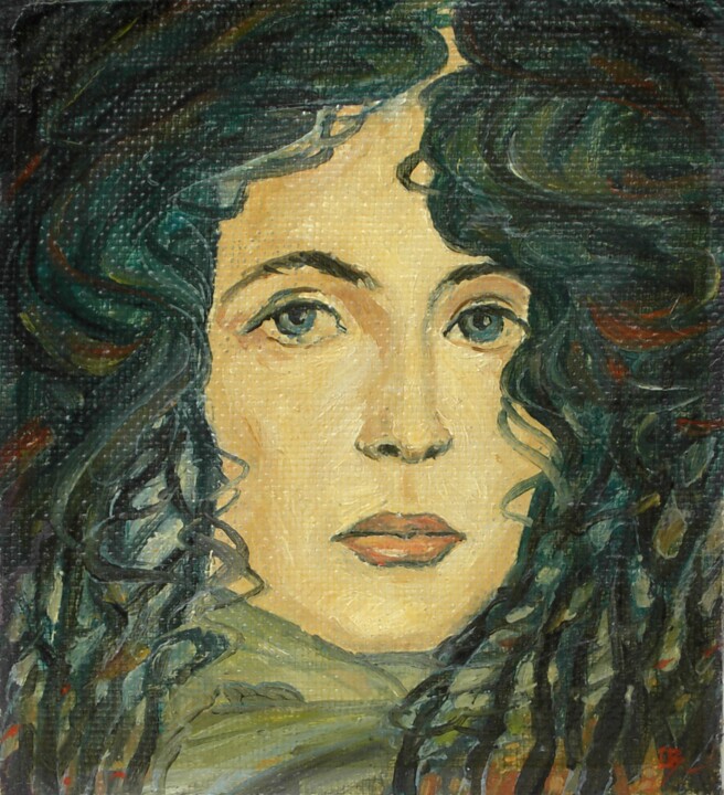 Portrait 绘画, 6.5x5.7 in