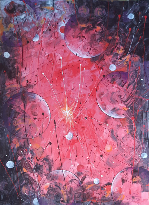 SIX TO 666 绘画, 27.6x19.7 in