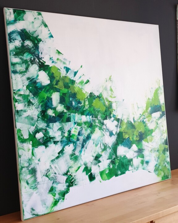 Peinture intitulée "Fragments - Unité" par Julie Verhague, Œuvre d'art originale, Acrylique Monté sur Châssis en bois