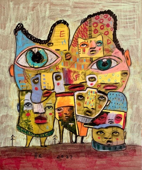 Hysteria. Day 2. 绘画, 33.1x27.6 in