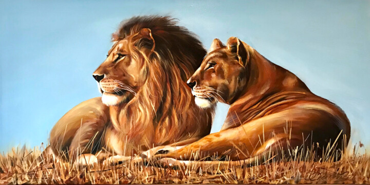 Schilderij getiteld "«Harmony»" door Olga Chernova, Origineel Kunstwerk, Olie