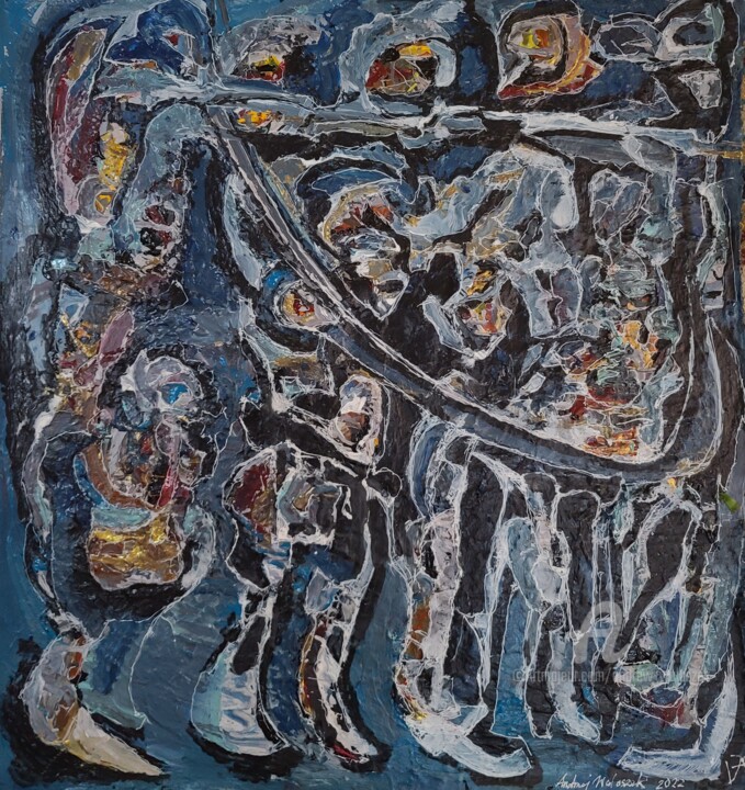 Drafted 绘画, 30x30 in