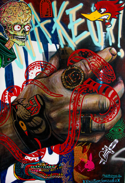 Painting titled "Wake up 3" by Pablodzg, Original Artwork, Acrylic