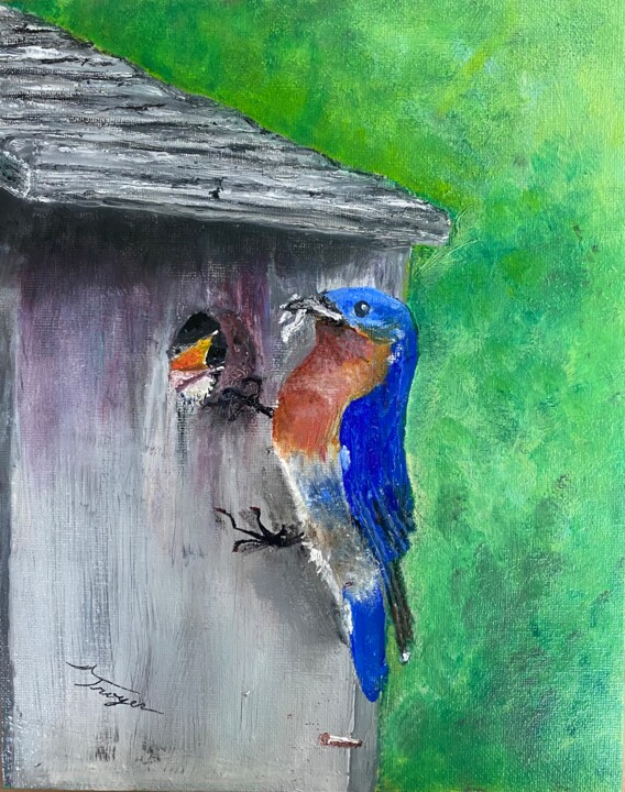 Breakfast 绘画, 10x8 in