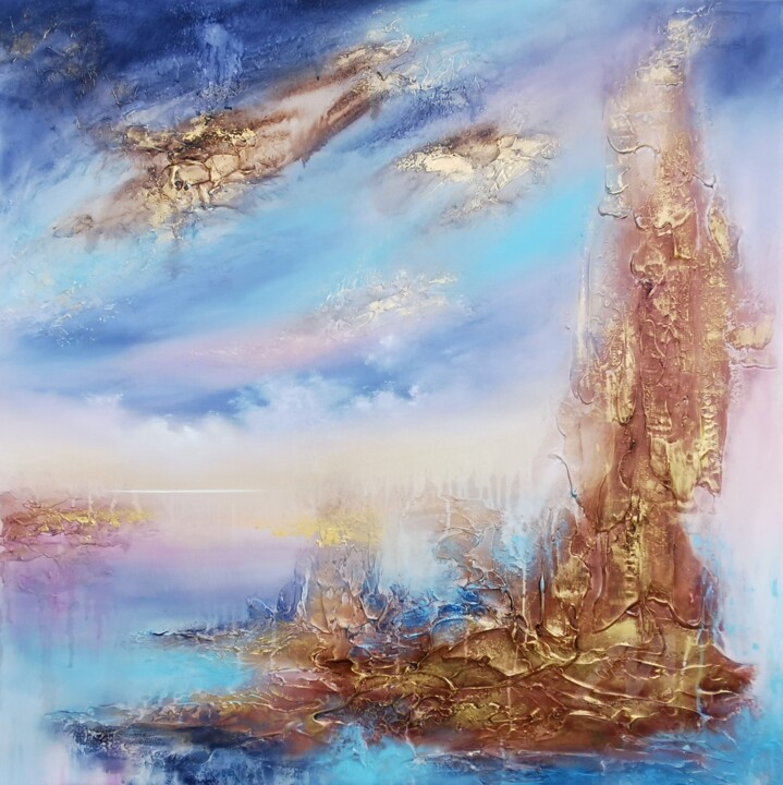 "The Secret" 绘画, 31.5x31.5 in
