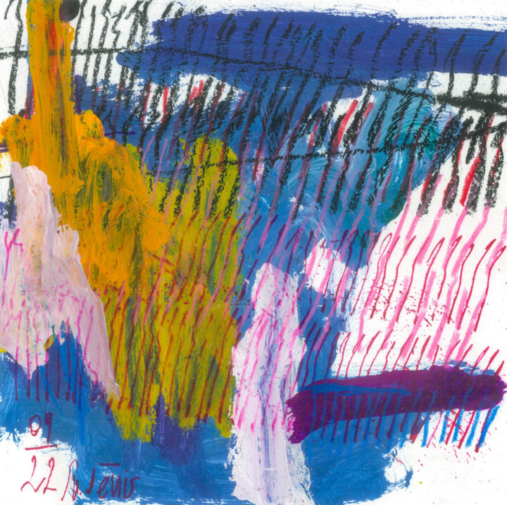 Dessin intitulée "Holidays and bright…" par Snezhana Denis, Œuvre d'art originale, Acrylique