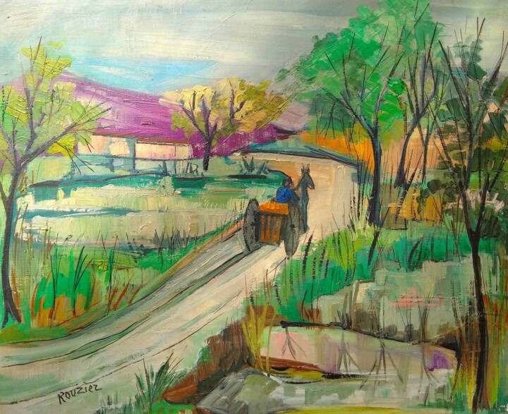 Sans titre par Rouziez 绘画, 21.3x25.6 in