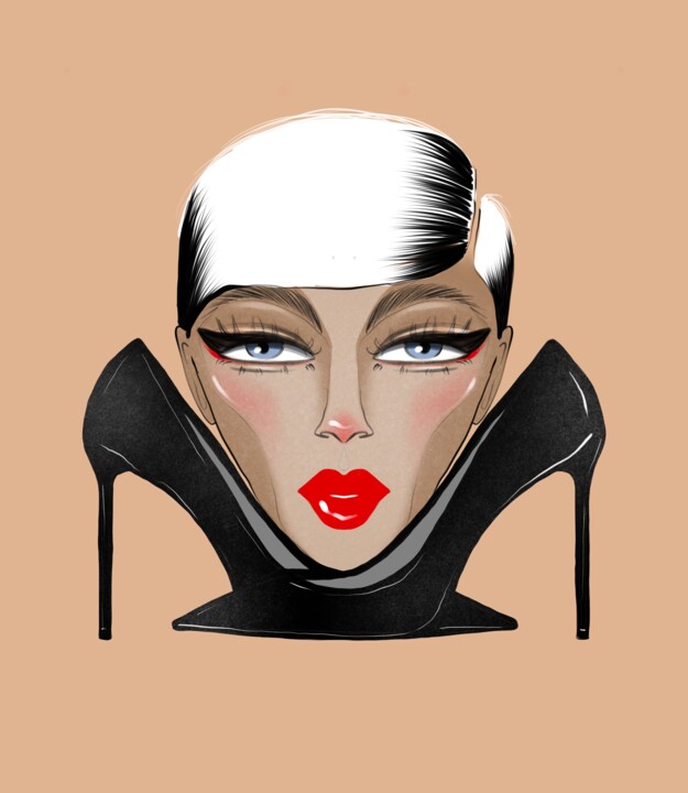 Digital Arts titled "woman" by Ekaterina Solovieva, Original Artwork, Digital Painting