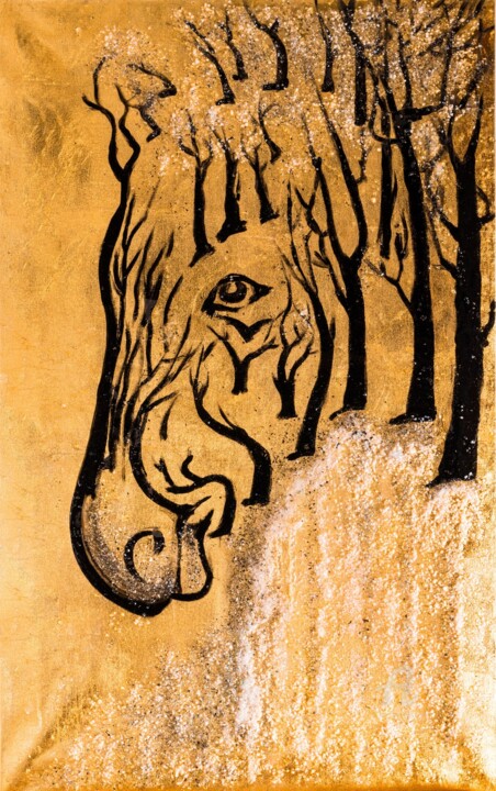 the red horse 绘画, 31.5x20.1 in