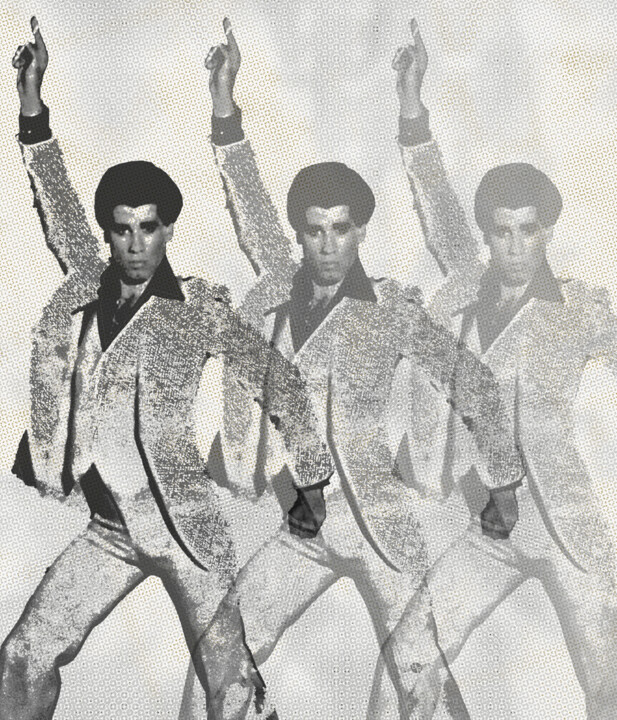 Stayin Alive Pop 2 Travolta 绘画, 18x15 in