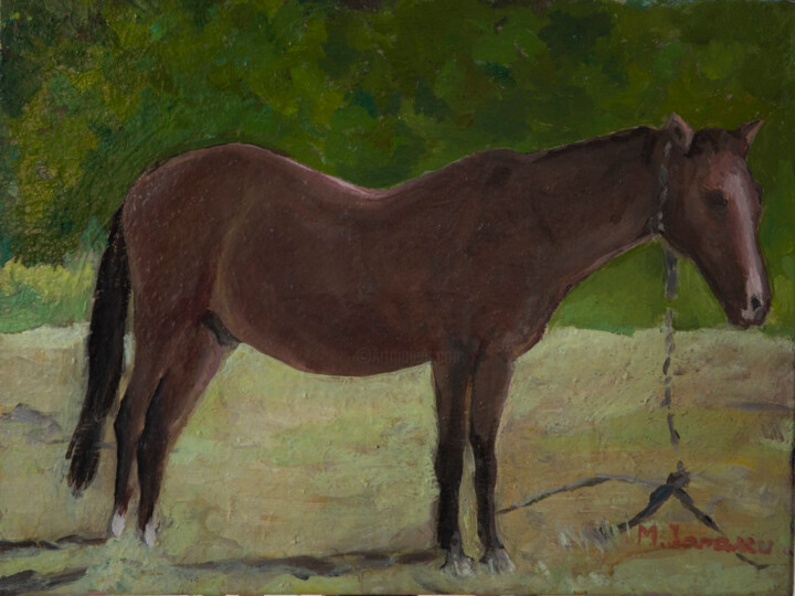 Painting titled "Colours Trinity" by Mirel Valentin Ionascu, Original Artwork, Oil Mounted on Wood Stretcher frame