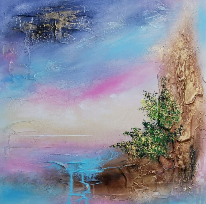 "Little beauty" 绘画, 15.8x15.8 in