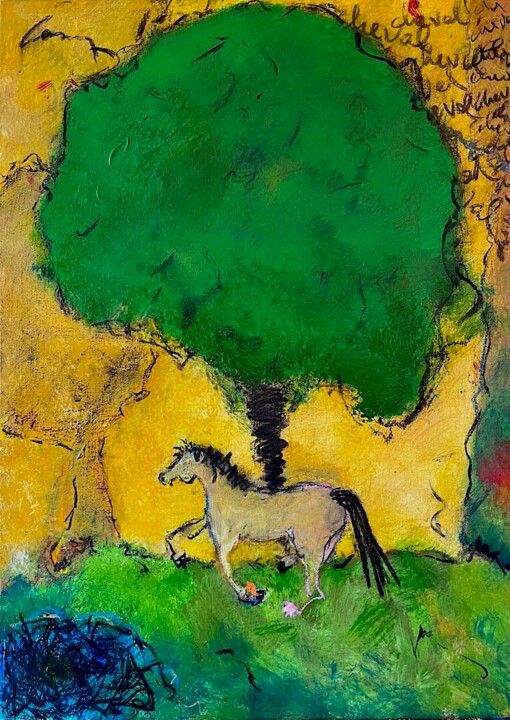 Arbre à cheval 绘画, 31.9x23.6 in