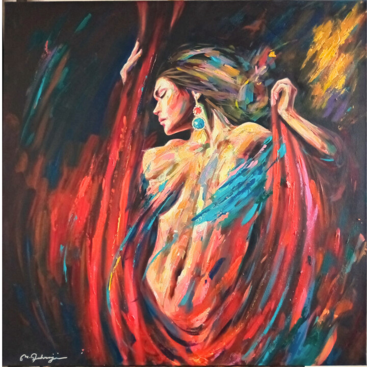 Whispers of the Soul 绘画, 27.6x27.6 in