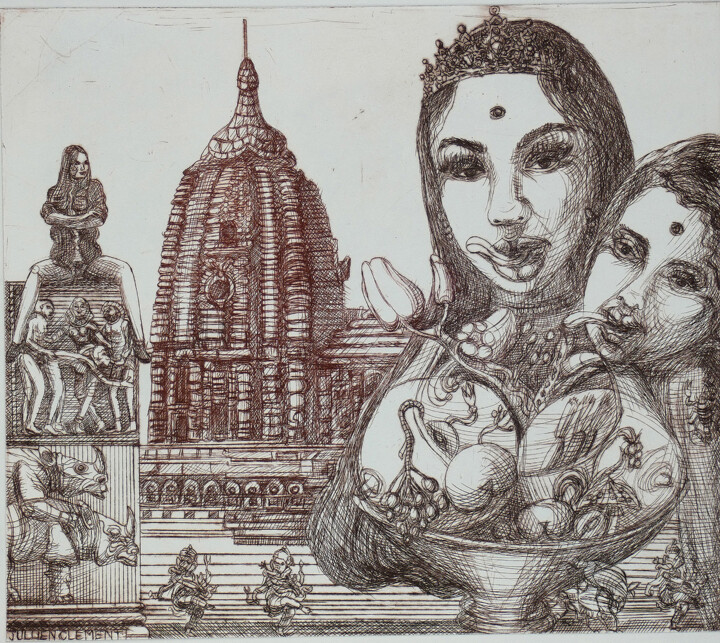 Bollywood erotica 印花与版画, 9.8x10.6 in