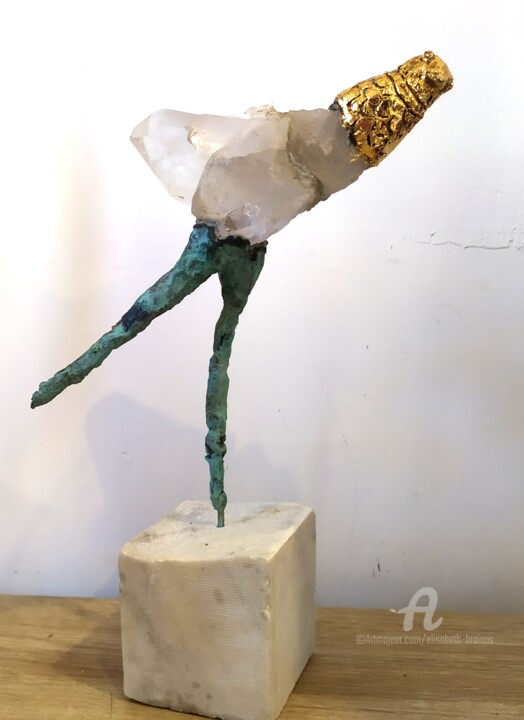 le pas des patineurs 雕塑, 11x7.9 in