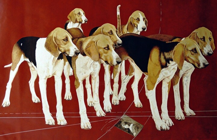 Toute une vie 绘画, 43.3x66.9 in