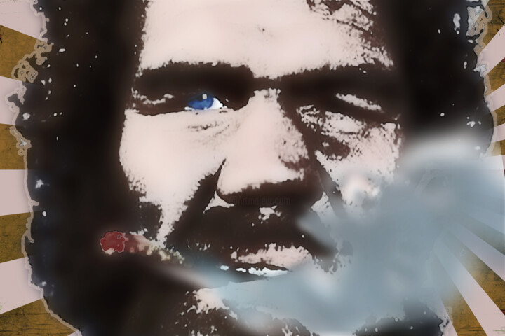 Raising Arizona Lone Biker of the Apocalypse 2 绘画, 15x20 in