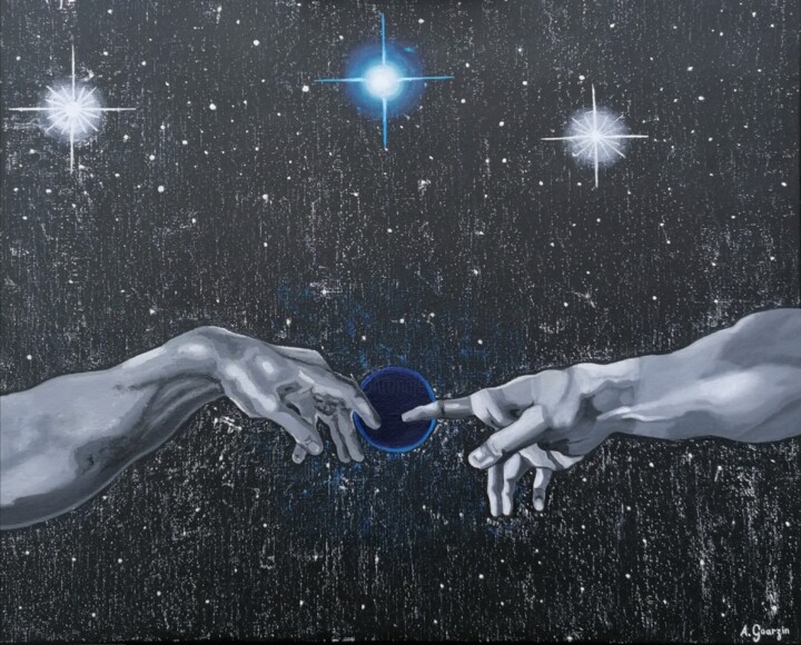 Painting titled "Possession" by Aurélie Goarzin, Original Artwork, Oil
