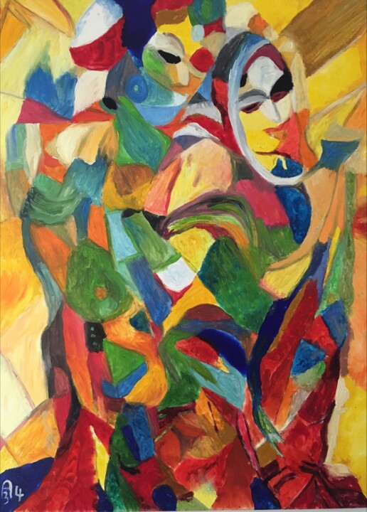 La richesse féminine réservé 绘画, 31.5x23.6 in