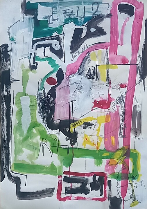 New York presque 绘画, 25.6x19.7 in