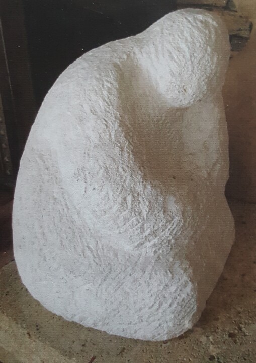 Sculpture intitulée "LA PENSEUSE" par Mchartrie, Œuvre d'art originale, Pierre