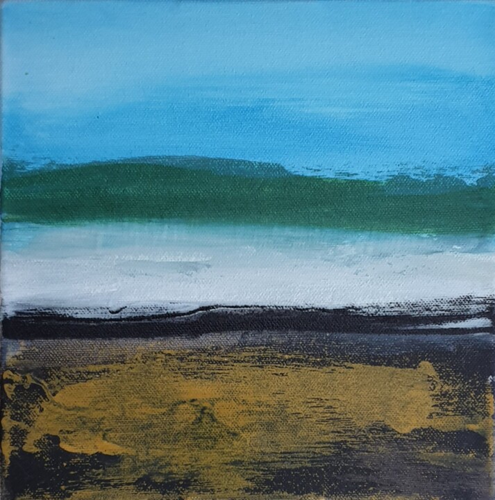 Peinture intitulée "Petit pays" par Julie Verhague, Œuvre d'art originale, Acrylique Monté sur Châssis en bois