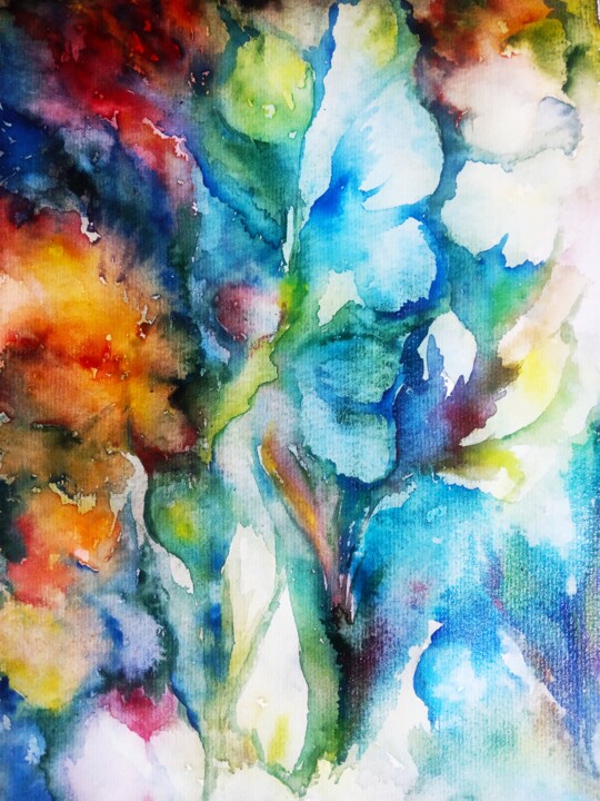 Flower Fairy 绘画, 11.8x7.9 in