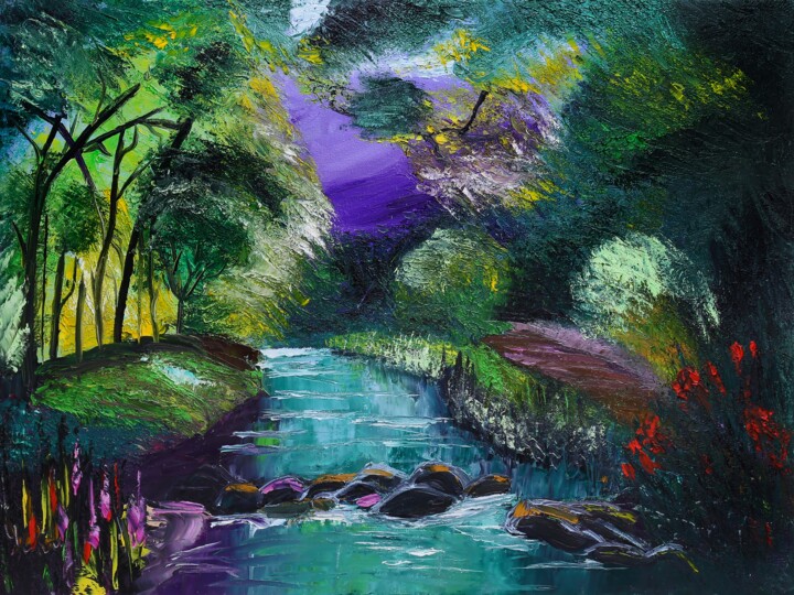 Summer forest Painting 绘画