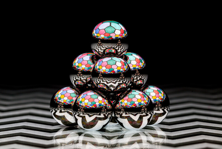 Photography titled "Colorful polka dots…" by David Ilzhoefer, Original Artwork, Digital Photography
