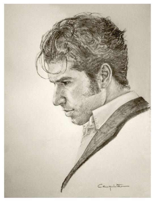 Torero 绘画, 7.9x5.9 in