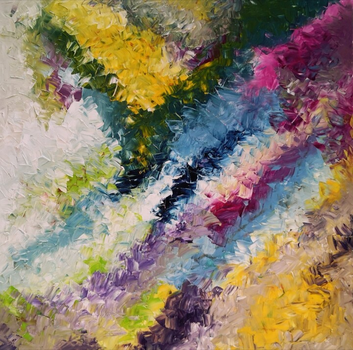 Silent Cycles 18 绘画, 39.4x39.4 in