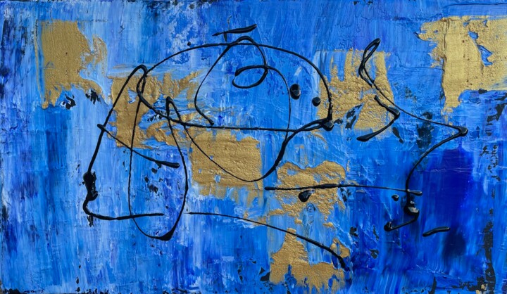 Rayon de Lune 绘画, 9.5x16.1 in