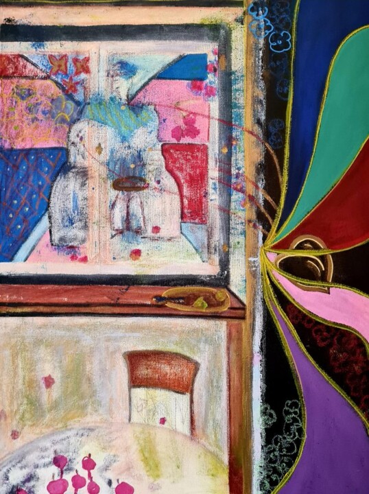 " Les autres" 绘画, 31.5x23.6 in