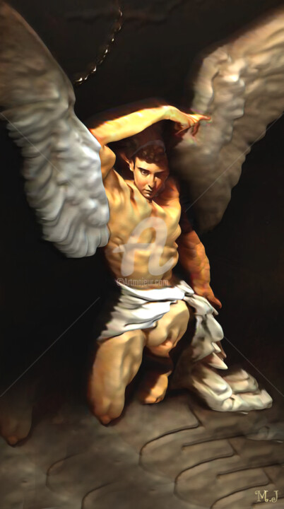 Digital Arts titled "Apparition of an an…" by Armajay, Original Artwork, 3D Modeling