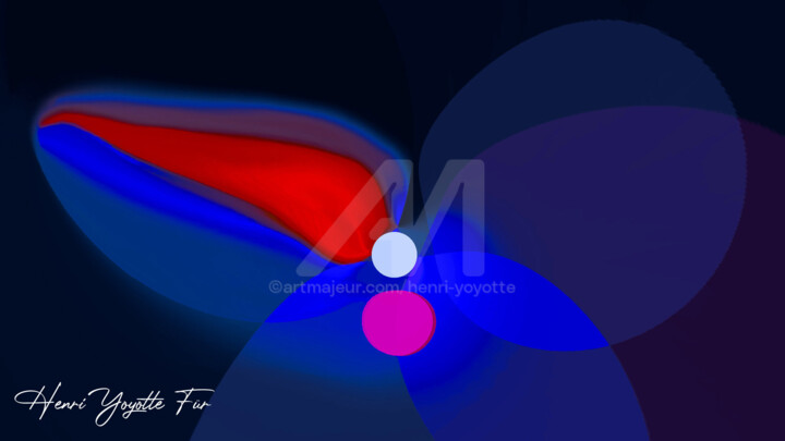 Digital Arts titled "la pétale" by Für, Original Artwork, Digital Painting