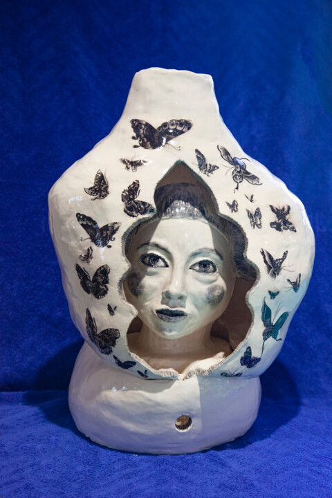 Tango butterfly 雕塑, 20.1x15 in