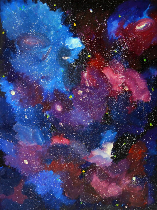 Star dust Painting Printmaking