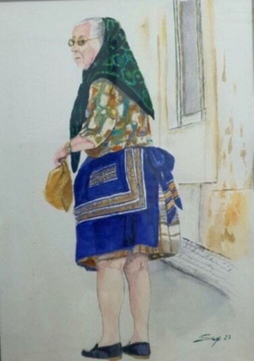 Gentes de Portugal II 绘画, 11.7x8.3 in