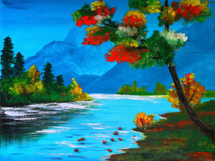 Blue autumn Painting 印花与版画