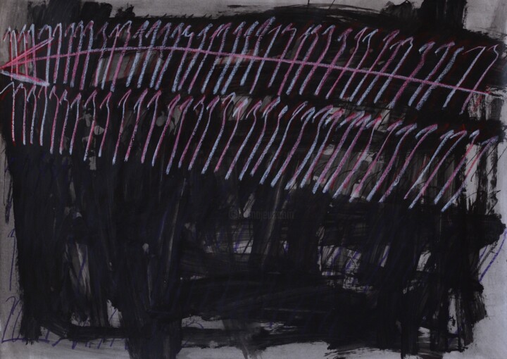 Expecto patronum or the power of true light. Black Art No.51 绘画, 19.7x27.6 in