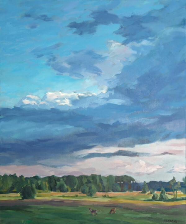 Malarstwo zatytułowany „Liwiec” autorstwa Lena Skarus, Oryginalna praca, Olej