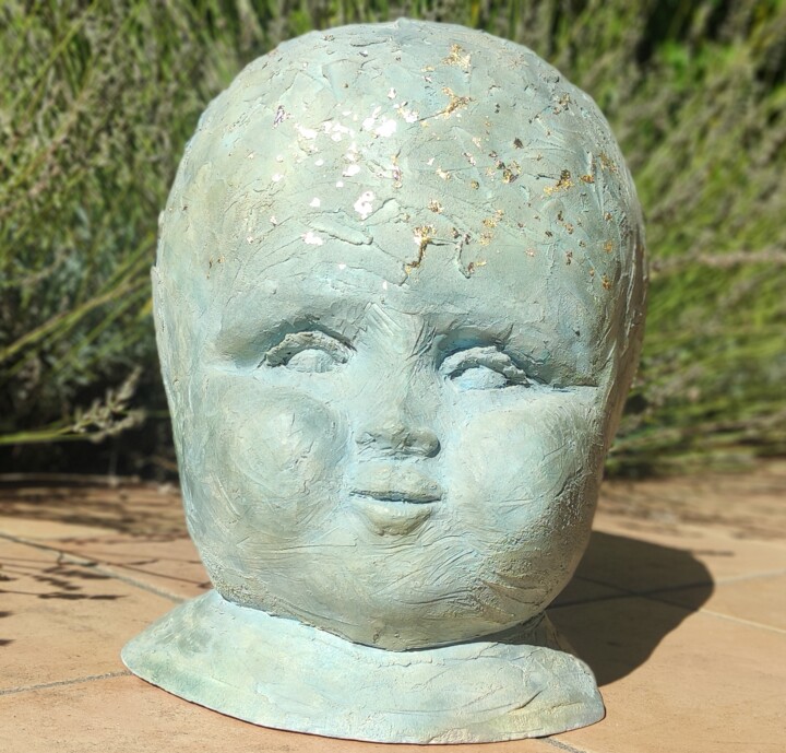 Baby B. 雕塑, 13.8x9.8 in