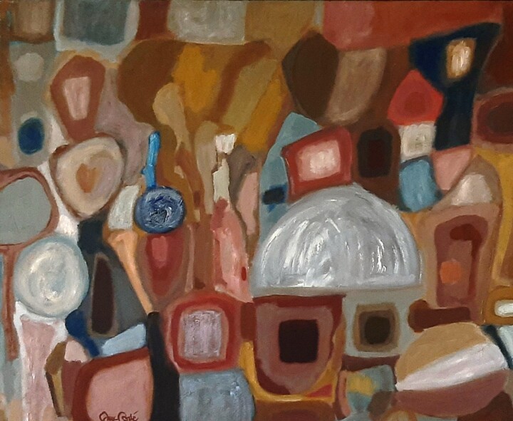 Painting titled "Vienna Reflections" by Ivana Martic, Original Artwork, Oil