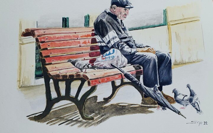 Gentes de Portugal III 绘画, 8.3x11.7 in